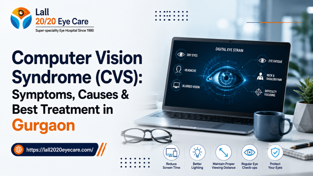Computer Vision Syndrome (CVS): Symptoms, Causes & Best Treatment in Gurgaon Computer Vision Syndrome (CVS): Symptoms, Causes & Best Treatment in Gurgaon